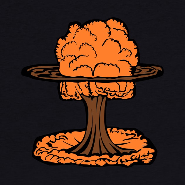 Nuclear Explosion Mushroom Cloud by Killer Rabbit Designs